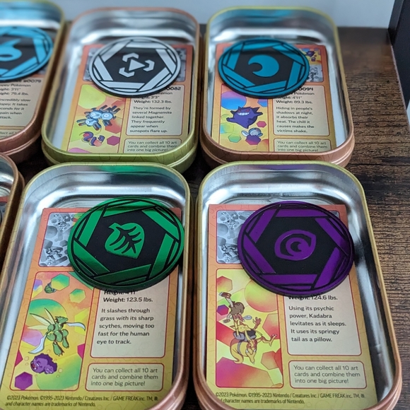 *NO PACKS* Pokemon 151 Mini Tins Set - Tin, Coin, Art Card and Display Box - Picture 7 of 15